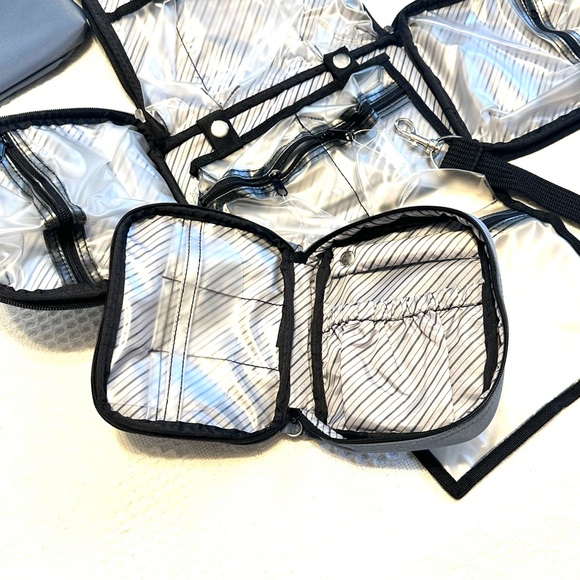 Everything Bag Carry On Travel Makeup Toiletry Jewelry Case Pouch Organizer - Picture 11 of 13